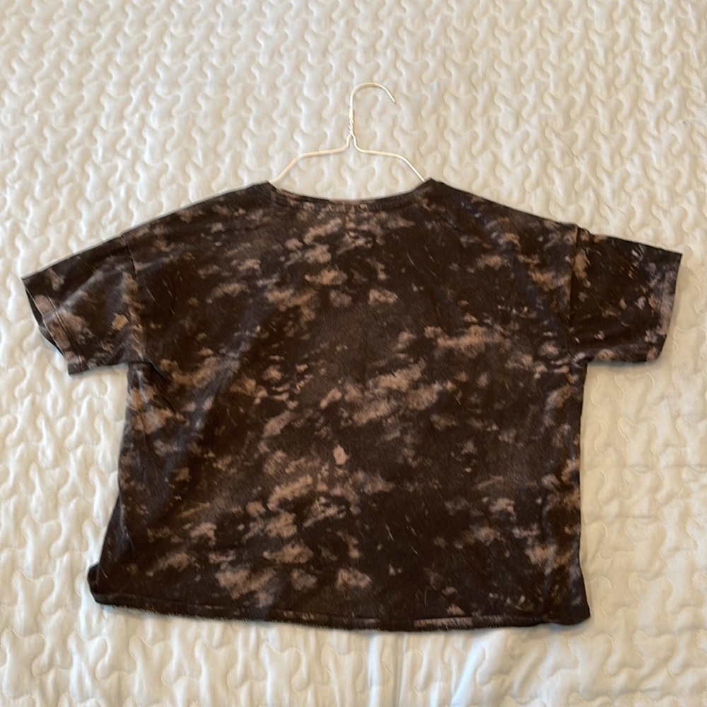 Old navy black tie dye tee size L 10-12 - Picture 3 of 6